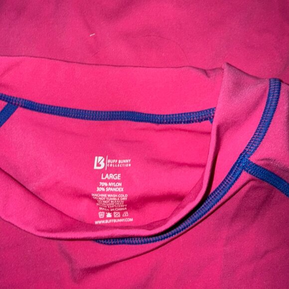 BuffBunny Surf & Turf Crop Wave Bike Short & Dive Zip Bra Set in Miami Vice Pink - Picture 5 of 14